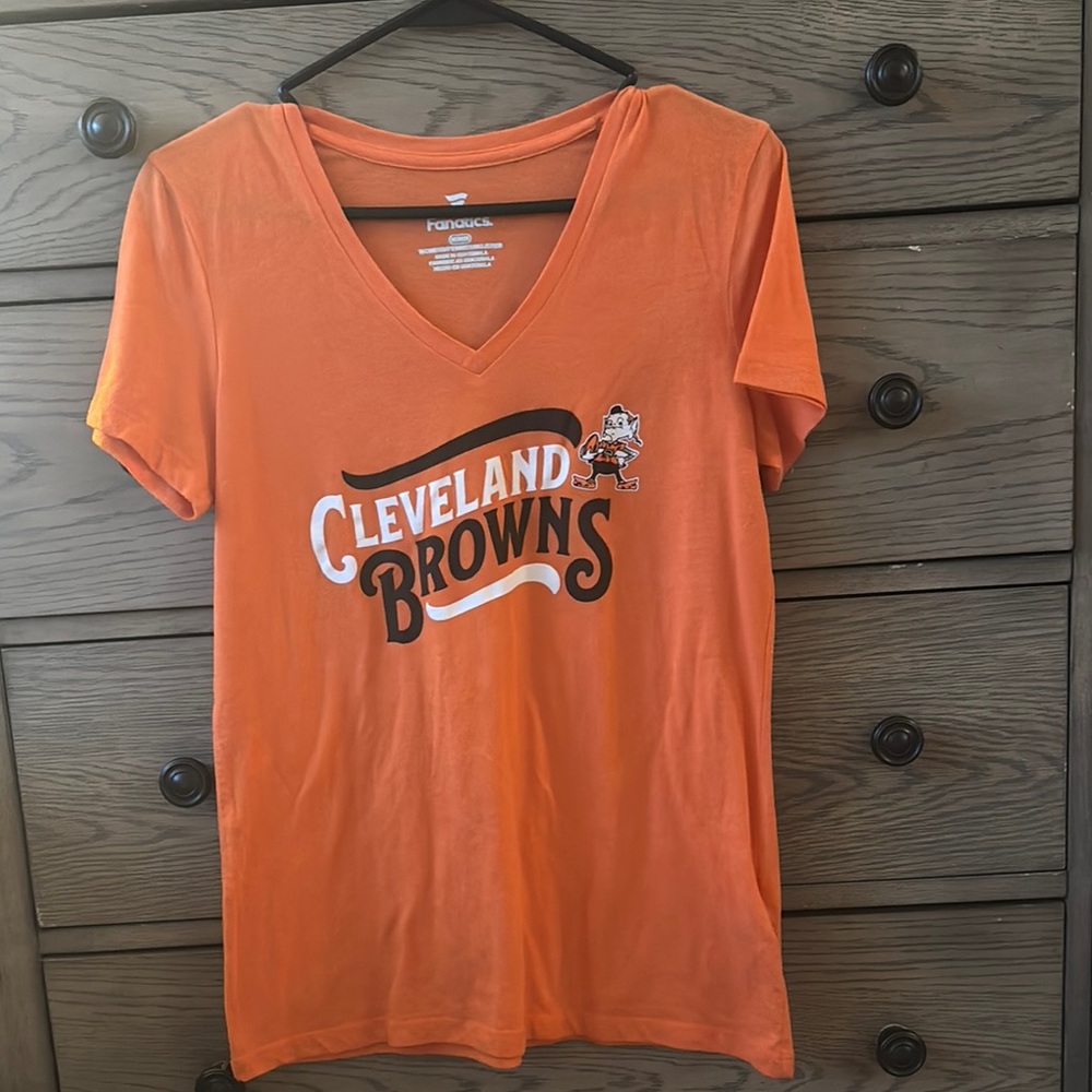 Fanatics Orange Fitted Cleveland Browns T-Shirt
